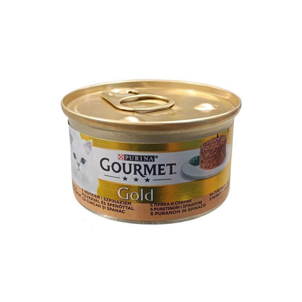 gourmet-turkey-spinach-canned کنسرو گربه گورمت گلد با طعم بوقلمون و اسفناج