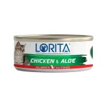 کنسرو نچرال میکس گربه لوریتا با طعم مرغ و آلوئه ورا – 90 گرم
