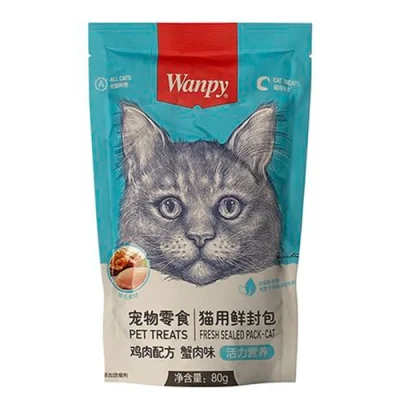 پوچ گربه ونپی با طعم خرچنگ و مرغ – 80 گرم
