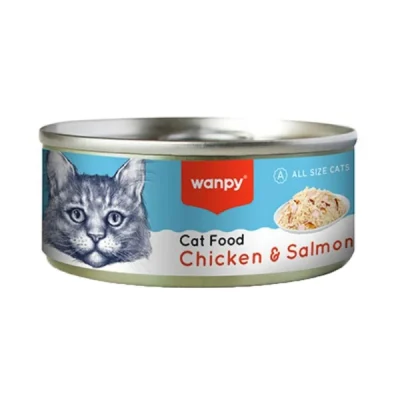 کنسرو گربه بالغ ونپی با طعم مرغ و سالمون – 95 گرم