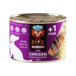 کنسروسگ بالغ فاکس با طعم فیله ی مرغ و سیب زمینی – 500 گرم