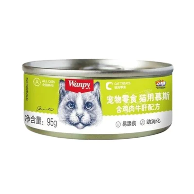 کنسرو گربه بالغ ونپی با طعم مرغ و جگر گاو – 95 گرم