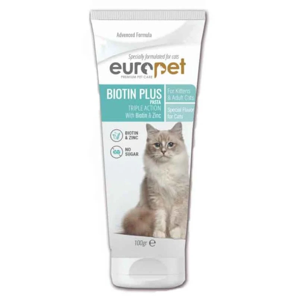 uif2erhh-1.webp خمیر بیوتین پلاس گربه یوروپت – 100 گرم