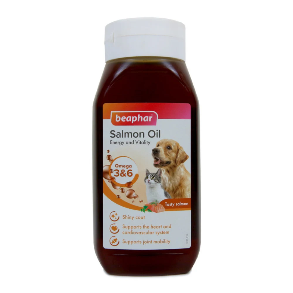 vgmgniyo.jpg روغن ماهی سالمون سگ و گربه بیفار – 430 میلیلیتر